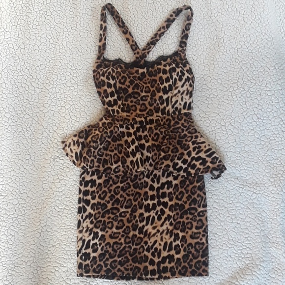 Sexy for night out leopard minidress - Picture 2 of 4